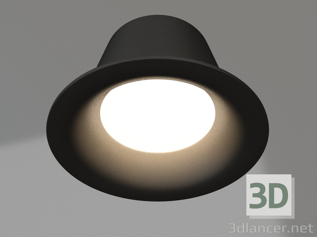 modello 3D Lampada MS-BLIZZARD-BUILT-R115-10W Warm3000 (BK, 100 gradi, 230V) - anteprima
