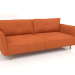 3d модель Люкке Релакс прямий диван 3-місний – превью