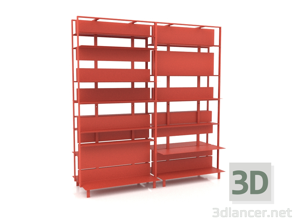 modèle 3D Système d'étagères (composition 16) - preview
