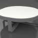 modello 3D Tavolino rotondo Ø90 (DEKTON Zenith, Antracite) - anteprima
