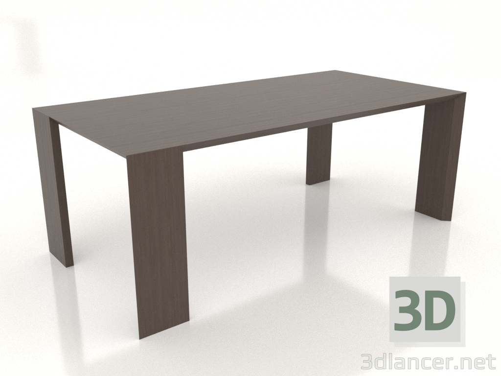3d model Ispolin dining table 2000x1000x750 mm (option 1) - preview 3d model Ispolin dining table 2000x1000x750 mm (option 1) - preview