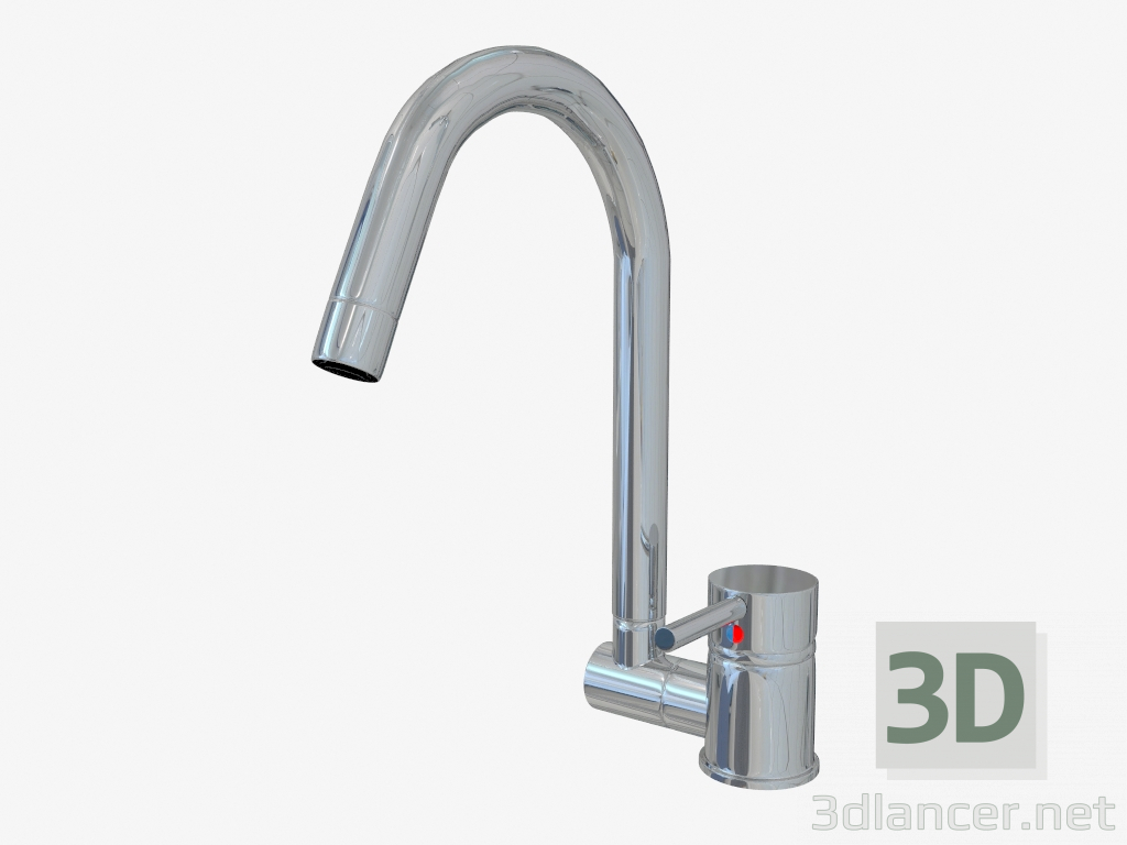 modèle 3D Robinet pour lavabo sur pied avec bec rétractable U Aster (BCA 061M) - preview