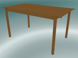 टेबल रैखिक स्टील (140 सेमी, ब्रंट ऑरेंज)