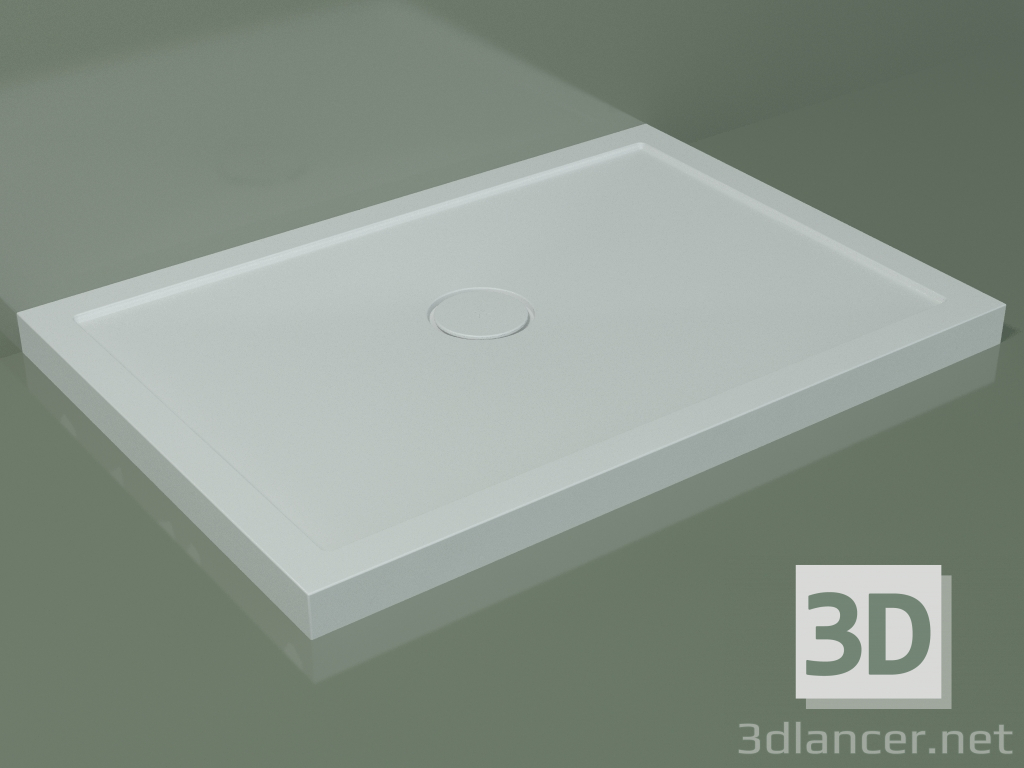 3D modeli Duş teknesi Medio (30UM0118, Glacier White C01, 100x70 cm) - önizleme