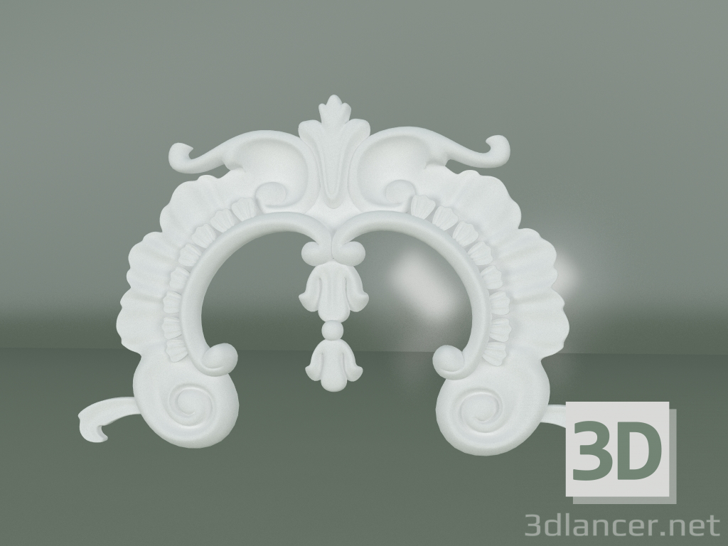 modello 3D Elemento decorativo in stucco ED048 - anteprima