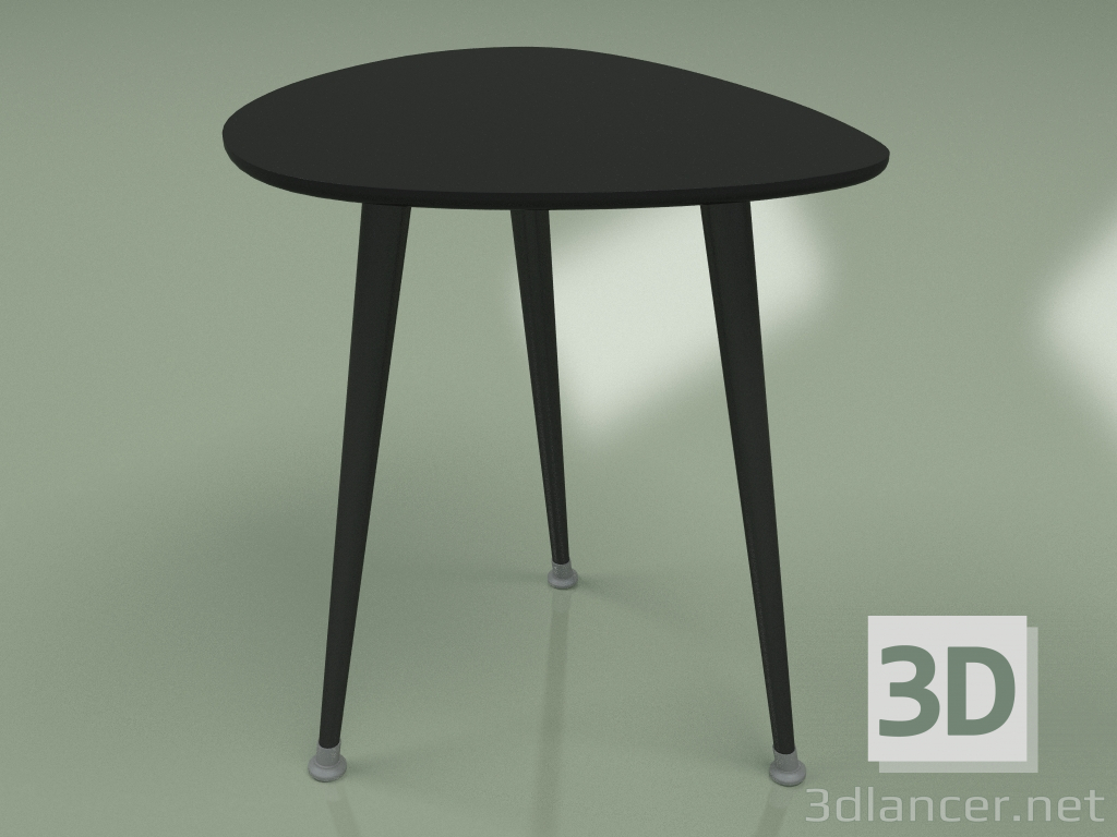3D Modell Beistelltisch Drop (schwarz) - Vorschau