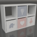 3d model Rack for toys with drawers (2 cells + 4 drawers) - preview