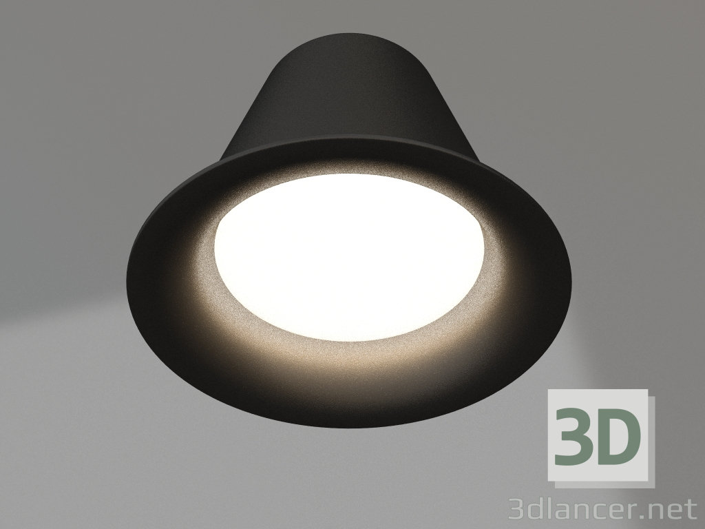 modello 3D Lampada MS-BLIZZARD-BUILT-R90-6W Warm3000 (BK, 100°, 230V) - anteprima