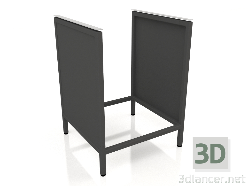modèle 3D Ilot V1 (mur) sur 60 frame 1 (noir) - preview