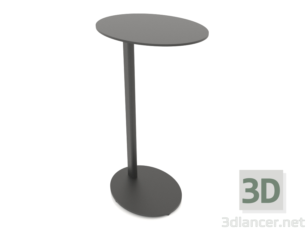 3d model Mesita de noche MONO ovalada (paralela a la base, 30X40X65) - vista previa