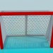 modèle 3D Porte de hockey - preview