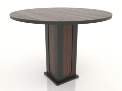 Table à manger RONDE Ø 1000 mm (noyer foncé)