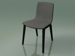 Chair 3938 (4 wooden legs, front trim, black birch)