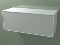 Ящик двойной (8AUEBB03, Glacier White C01, HPL P02, L 120, P 50, H 48 cm)