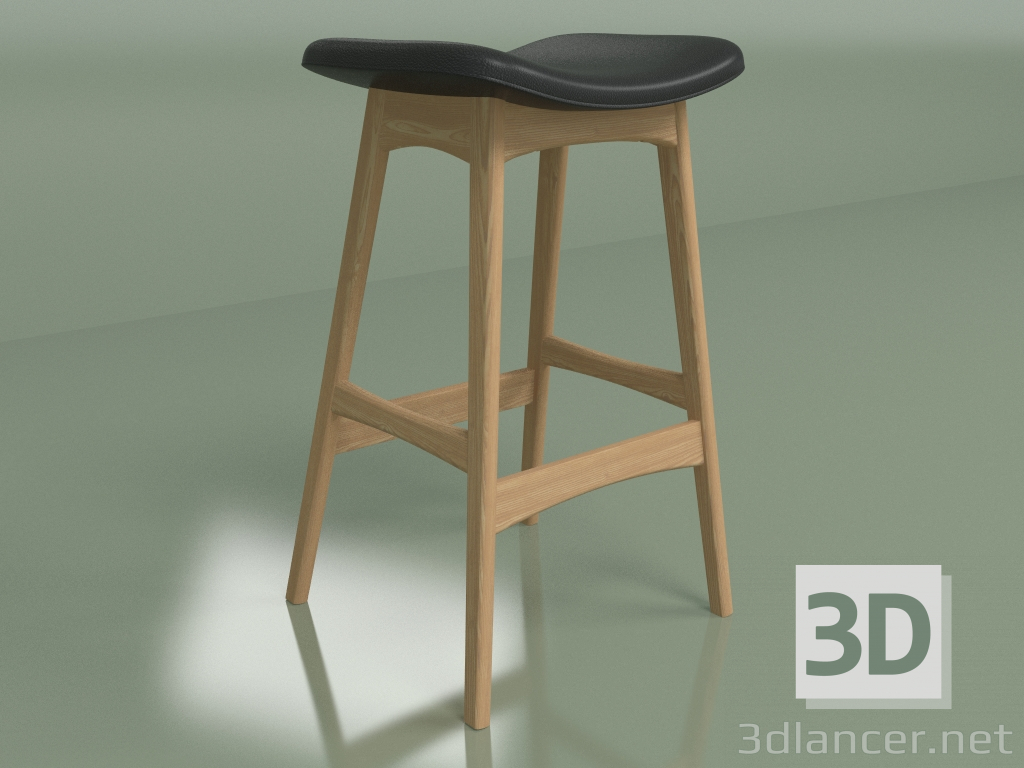 3 डी मॉडल सेमी-बार कुर्सी एलेग्रा ऊंचाई 67 (हल्का भूरा, काला) - पूर्वावलोकन