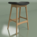 3d model Semi-bar chair Allegra height 67 (light brown, black) - preview