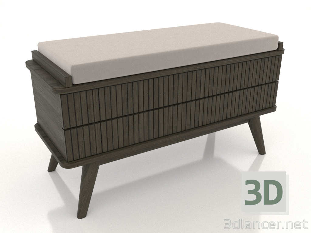 3d model Bench (ash walnut) - preview