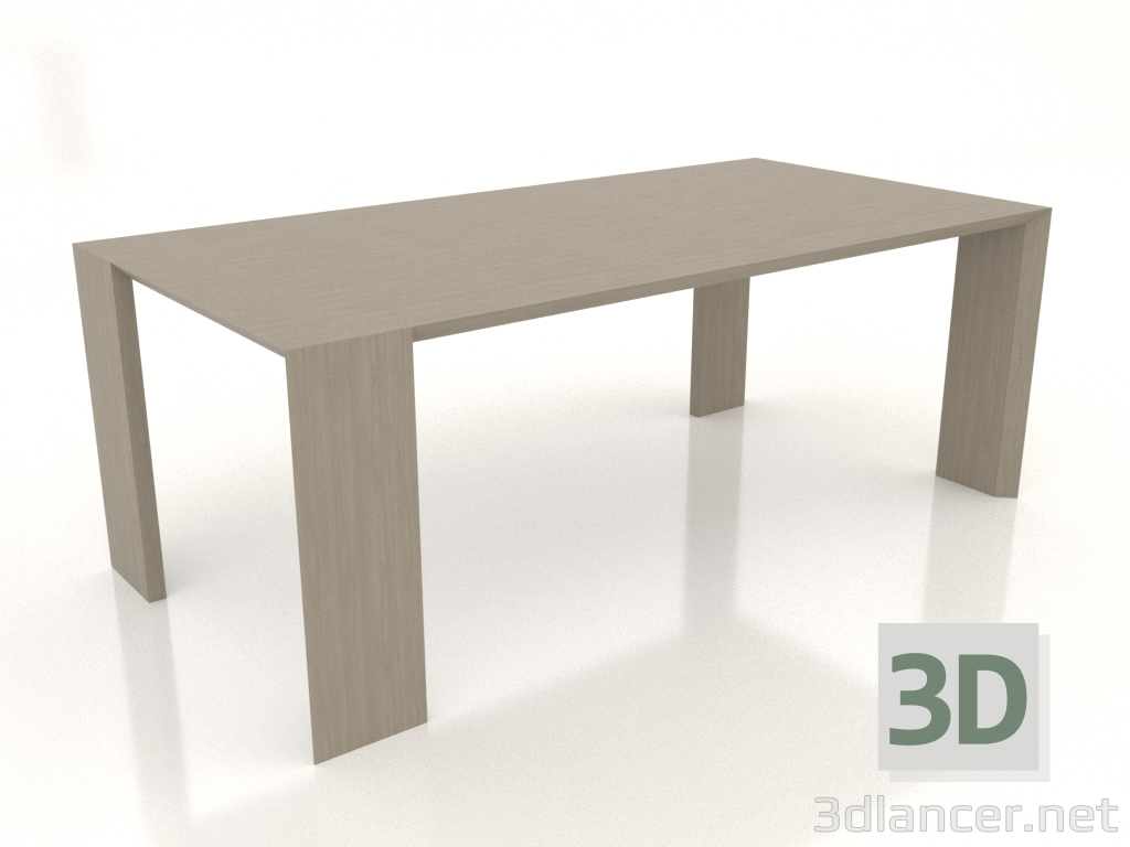 3d model Ispolin dining table 2000x1000x750 mm (option 2) - preview 3d model Ispolin dining table 2000x1000x750 mm (option 2) - preview