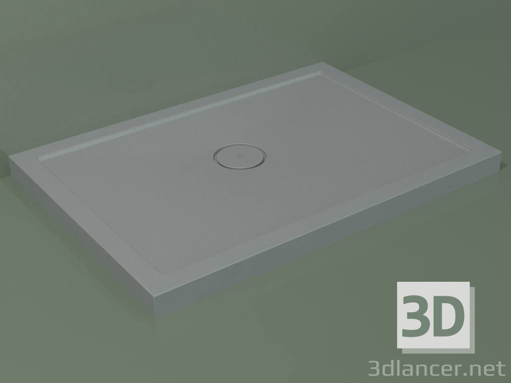 modello 3D Piatto doccia Medio (30UM0118, Silver Grey C35, 100x70 cm) - anteprima