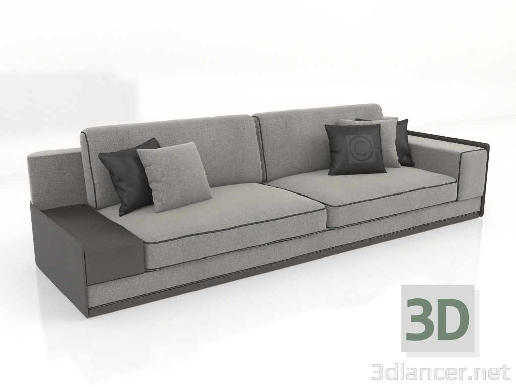 3d model 3-seater sofa (ST764) - preview