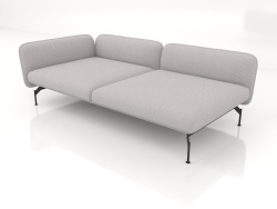 Módulo de sofá de 2,5 plazas de fondo con reposabrazos 110 a la izquierda