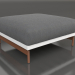 modello 3D Modulo divano, pouf (Bianco) - anteprima