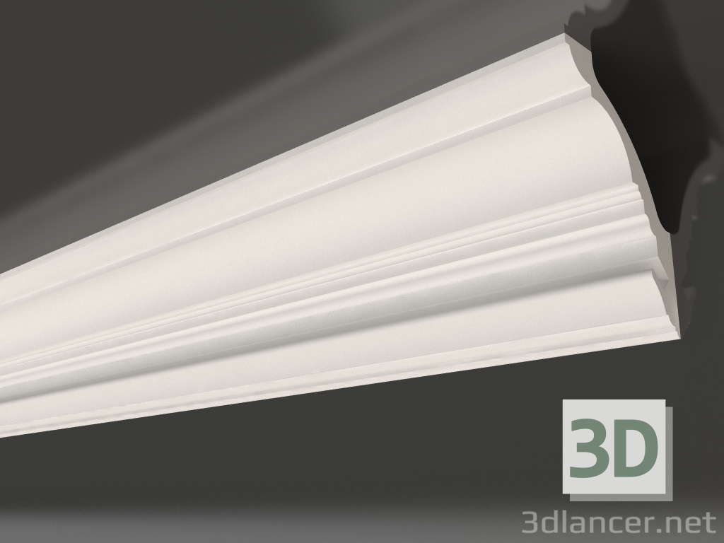 3d model Plaster ceiling cornice with lighting KGC 022 1 (145x102) - preview