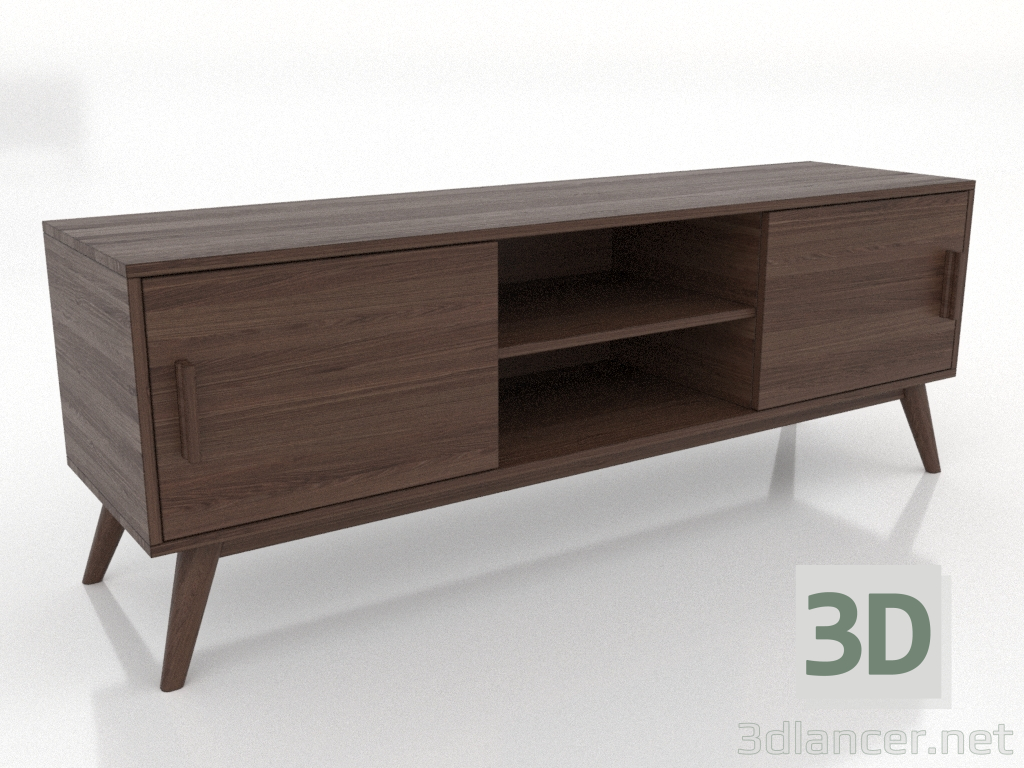 Modelo 3d Móvel de TV 1 1500 mm (nogueira escura) - preview Modelo 3d Móvel de TV 1 1500 mm (nogueira escura) - preview