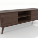 Modelo 3d Móvel de TV 1 1500 mm (nogueira escura) - preview