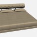 3d model Double bed MOVIE - preview