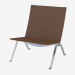 3d model Armchair in leather upholstery PK22 - preview
