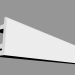 3D Modell Gardinenstange mit verdeckter Beleuchtung C381 - L3 (200 x 9,5 x 5 cm) - Vorschau