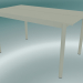 3d model Table Linear Steel (140 cm, Off-White) - preview