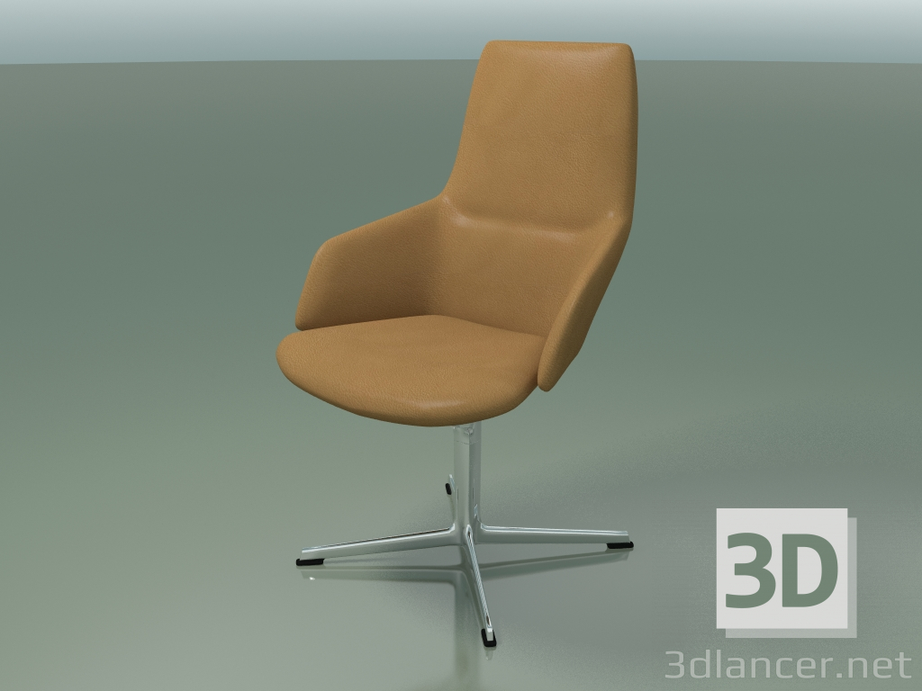 3D modeli 4 destekli sandalye ofisi 1925 - önizleme
