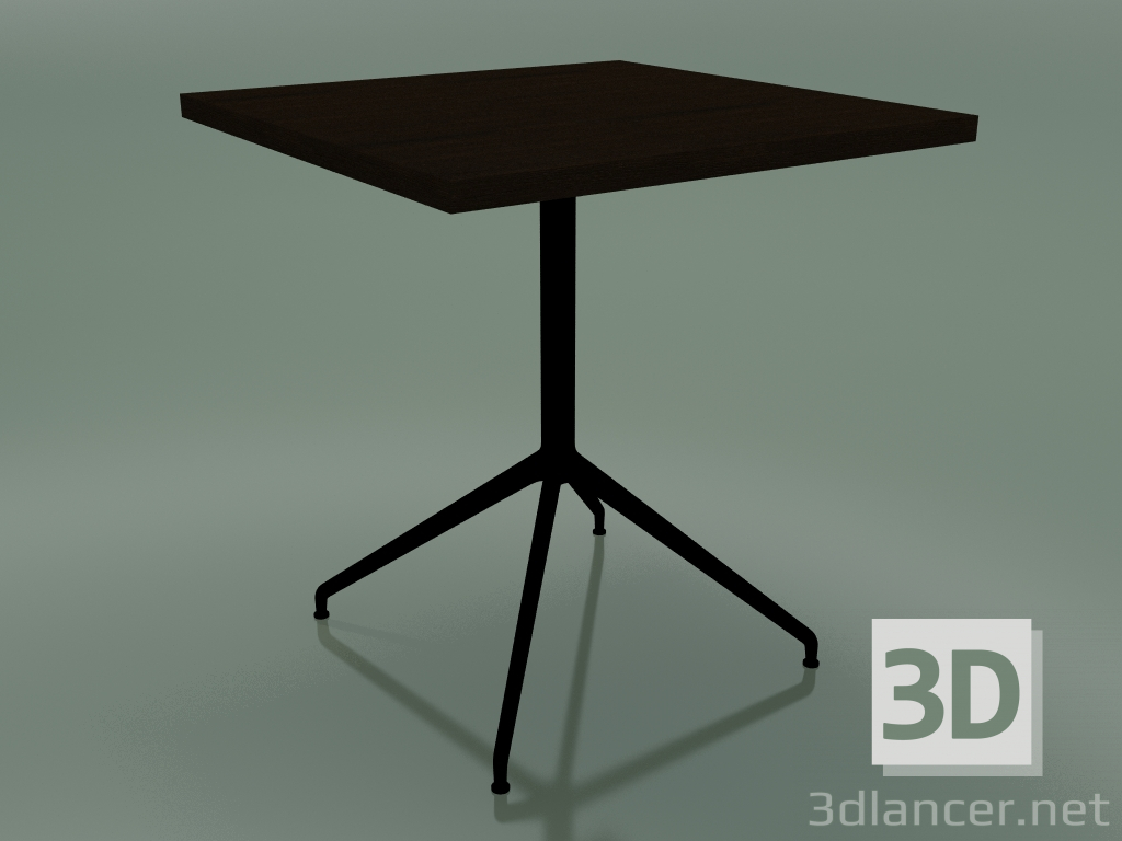 3D Modell Quadratischer Tisch 5754 (H 74,5 - 70 x 70 cm, Wenge, V39) - Vorschau