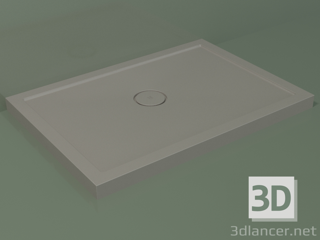 modello 3D Piatto doccia Medio (30UM0118, Clay C37, 100x70 cm) - anteprima