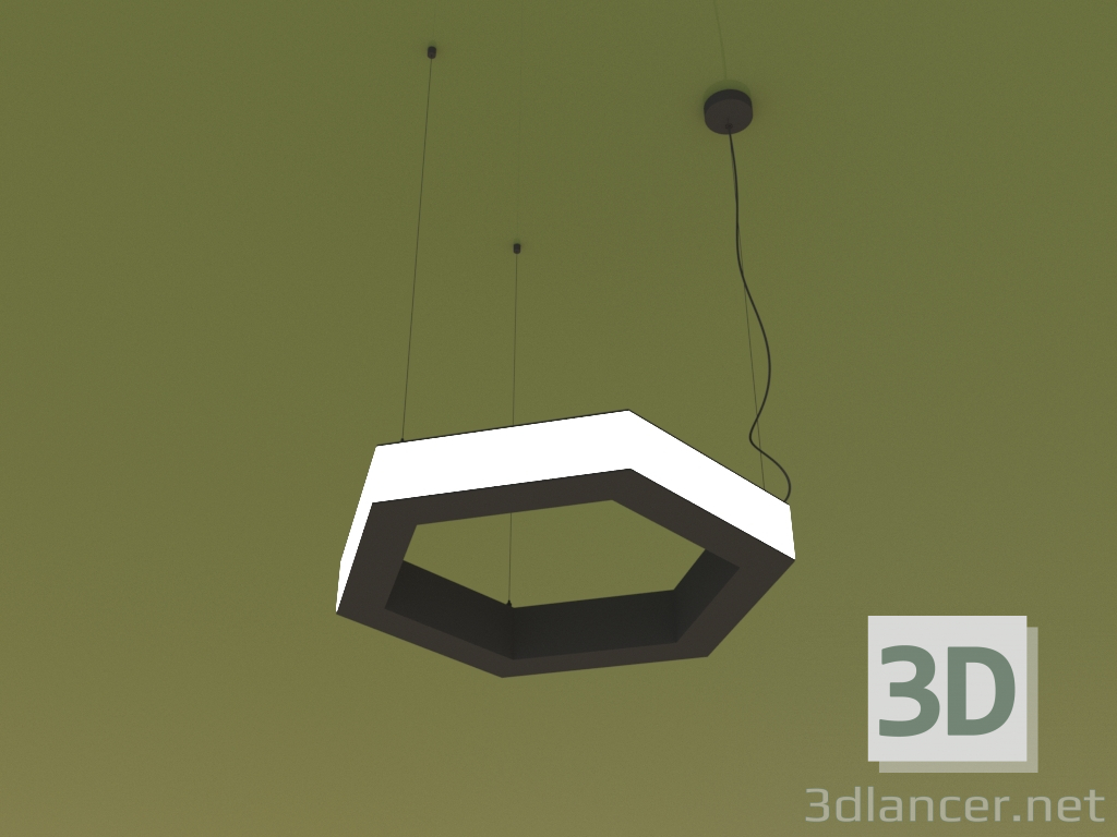 modèle 3D Luminaire HEXAGONE CTÉ (520 mm) - preview