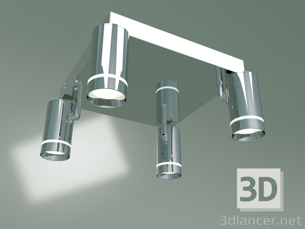 3d model Ceiling lamp 20064-4 (chrome) - preview