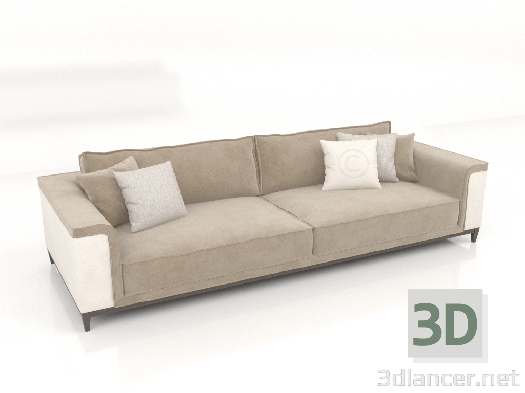 3d model 3-seater sofa (ST770) - preview