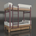 3 डी मॉडल चारपाई बिस्तर ट्यून जे (UXTJA1) - पूर्वावलोकन