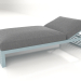 3d модель Кровать для отдыха 100 (Blue grey) – превью