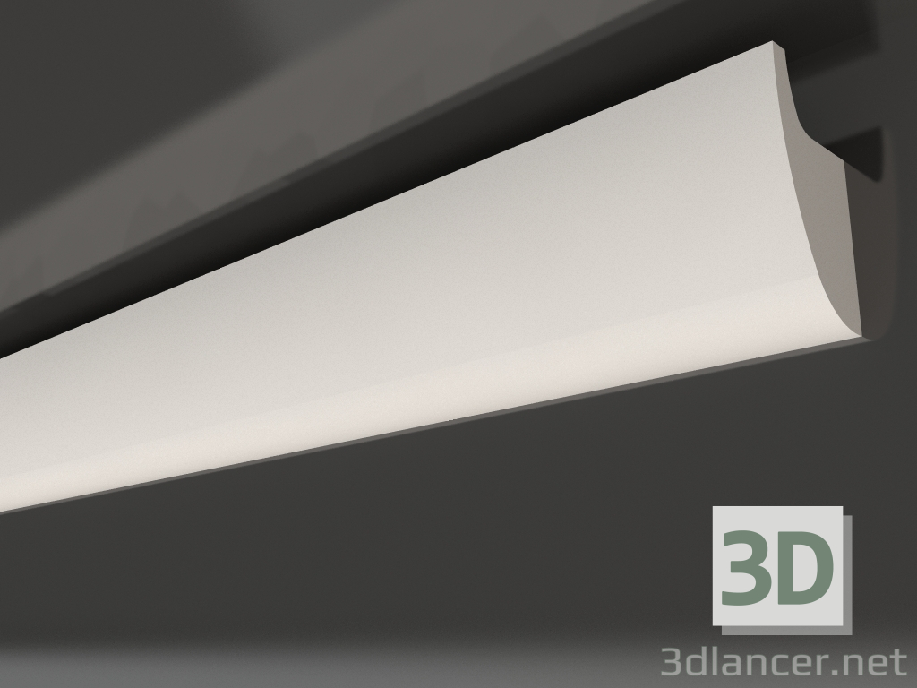 3d model Plaster ceiling cornice with lighting KGC 030 (100x50) - preview