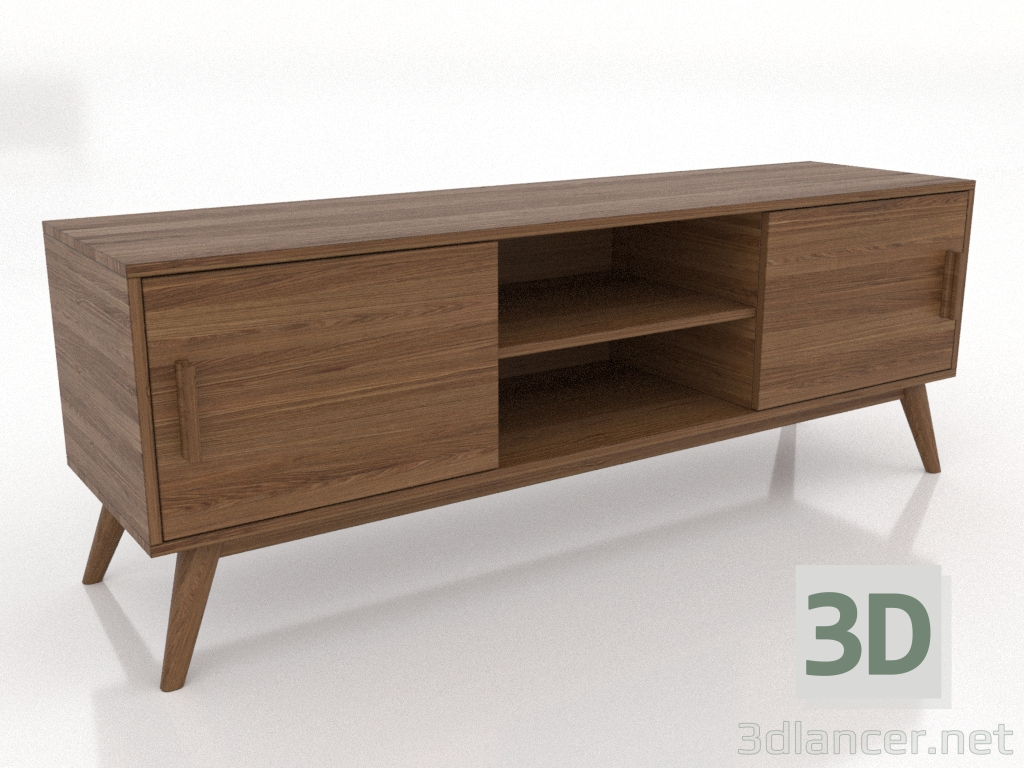 3d model TV cabinet 1 1500 mm (light walnut) - preview 3d model TV cabinet 1 1500 mm (light walnut) - preview