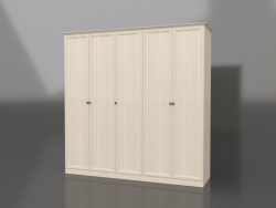 Fünftüriger Kleiderschrank