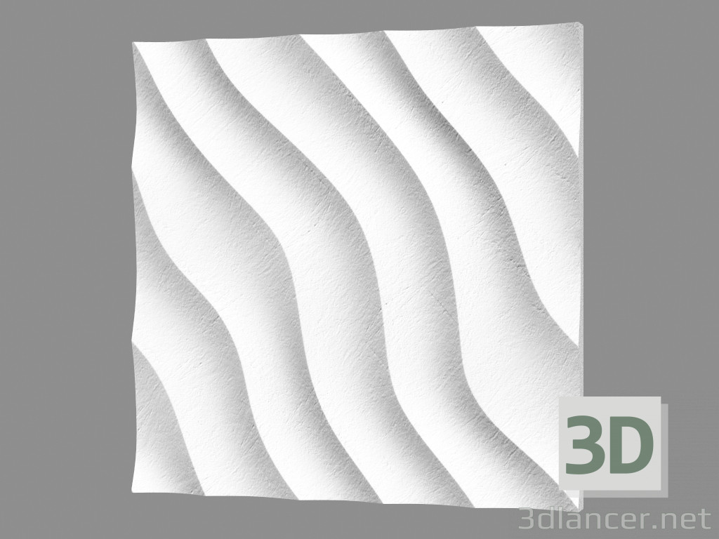 3D modeli Alçı duvar paneli (sanat 171) - önizleme