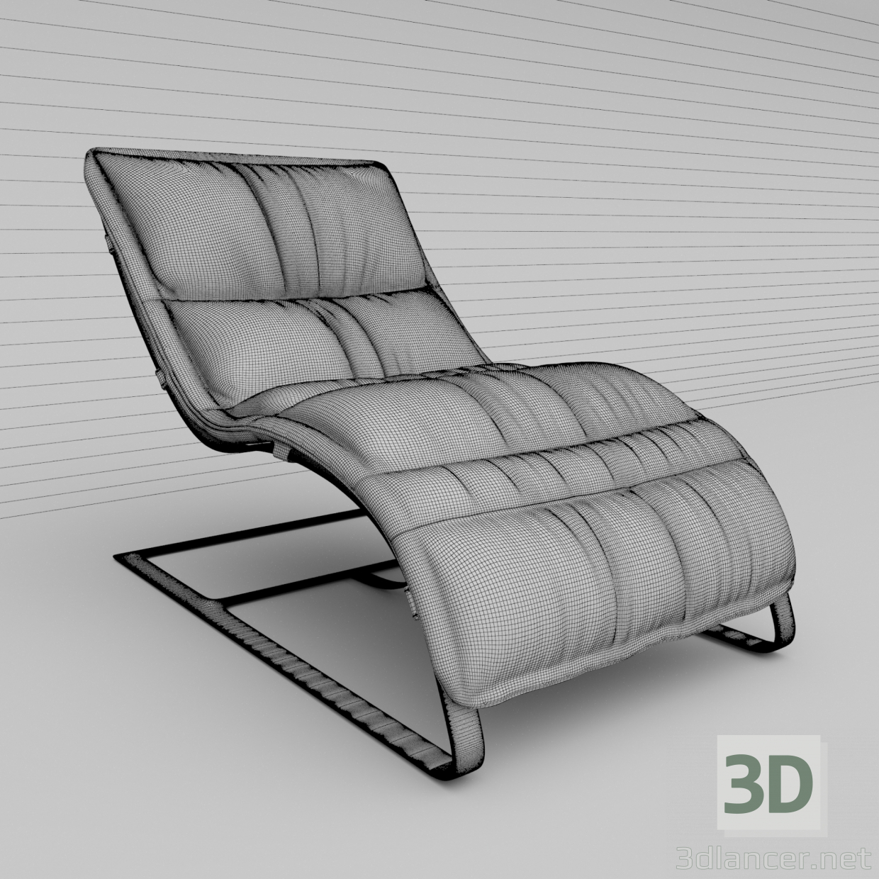 3d model Armchair Lounge 27382