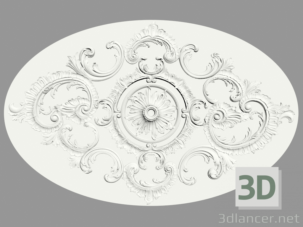 3d model Ceiling outlet (P122) - preview