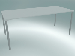 Table MONZA (9208-01 (80x180cm), H 73cm, HPL white, aluminum, white powder coated)