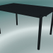 modello 3D Tavolo lineare in acciaio (140 cm, nero) - anteprima