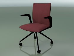 Chair 4807 (4 castors, with front trim - fabric, V39)